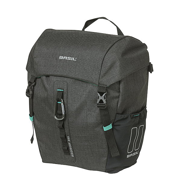 Basil Einzeltasche Discovery 365D schwarz melee