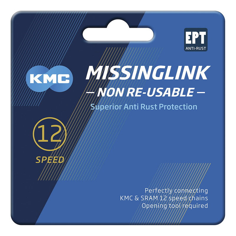 KMC Kettenverschlussglied MissingLink EPT 12-fach (5,2 mm) silber 1/2" x 11/128"