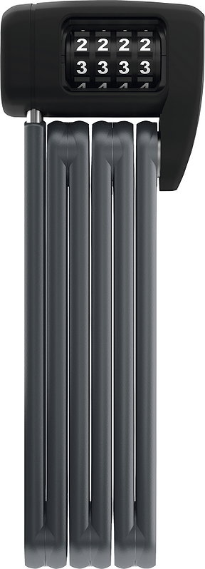 ABUS Zahlen-Faltschloss Bordo Combo Lite 6055C/85 BK SH schwarz/grau 85 cm
