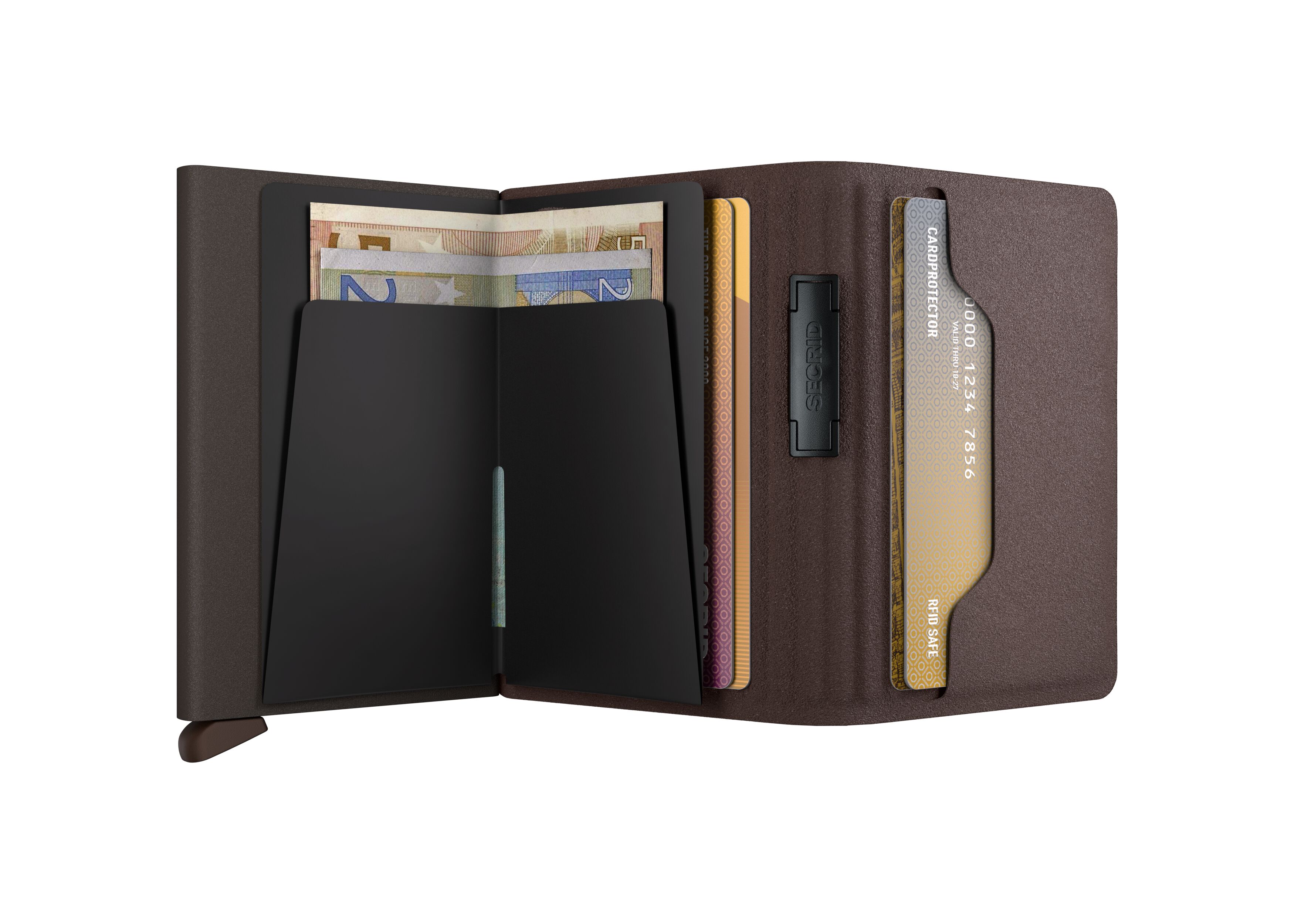 Secrid Bandwallet Liba Brown-Brown – geöffnet