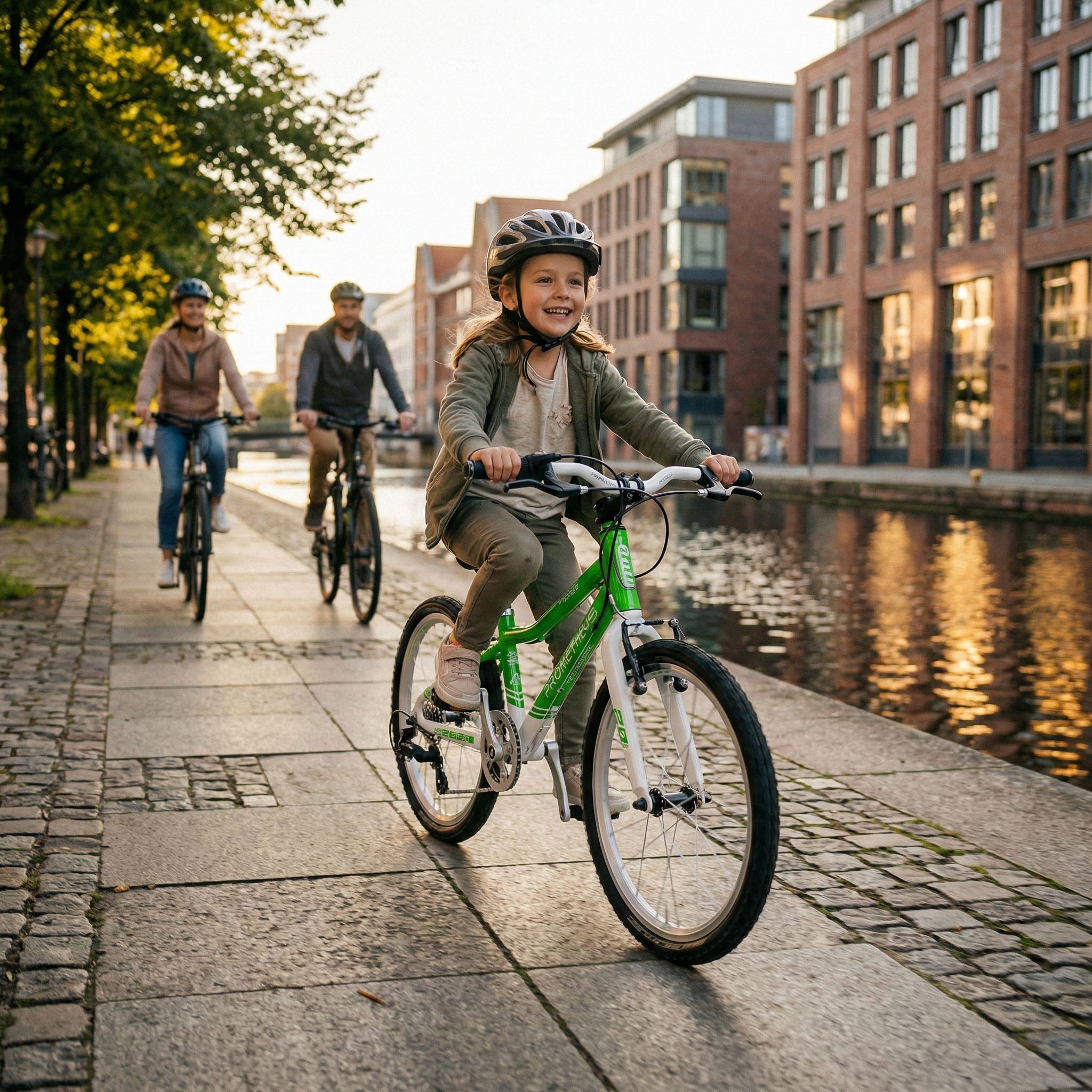 Prometheus PRO 20 Zoll Kinderfahrrad Grün/Weiß (Emerald) – Bild 2