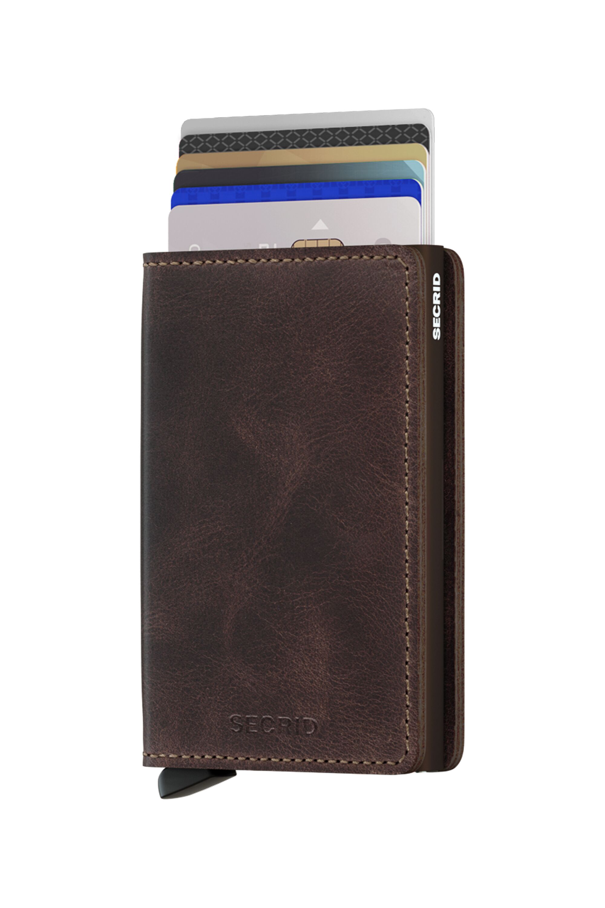Secrid Slimwallet Vintage Chocolate – mit Karten