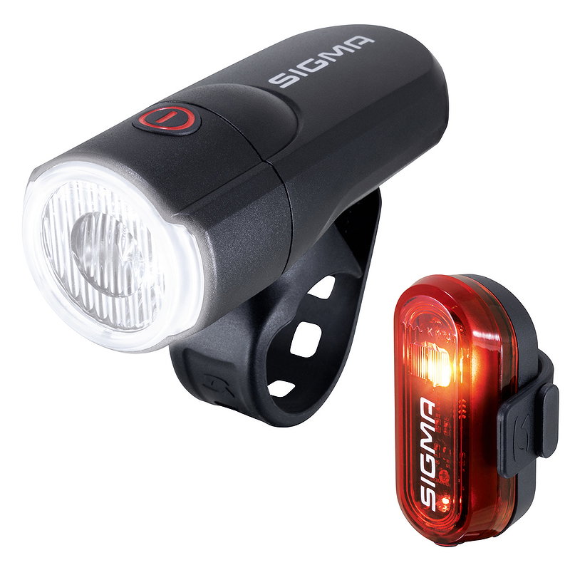 SIGMA LED Batterieleuchten Set Aura 30+Curve schwarz