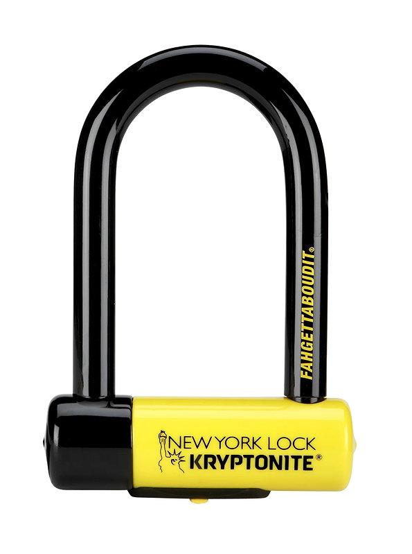 KRYPTONITE Bügelschloss New York Fahgettaboudit 18 mm schwarz/gelb 241 mm