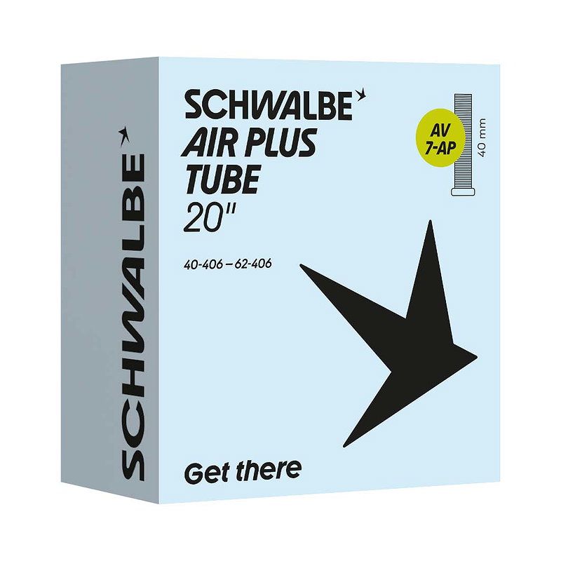 Schwalbe Fahrradschlauch Air Plus 20" AV 7AP 40 mm 40/62-406