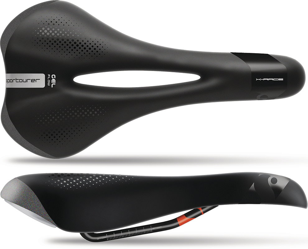 Sportourer Sport Sattel X Race Gel Flow Athletic L272 x B140 mm / 370 g Unisex SB-Verpack