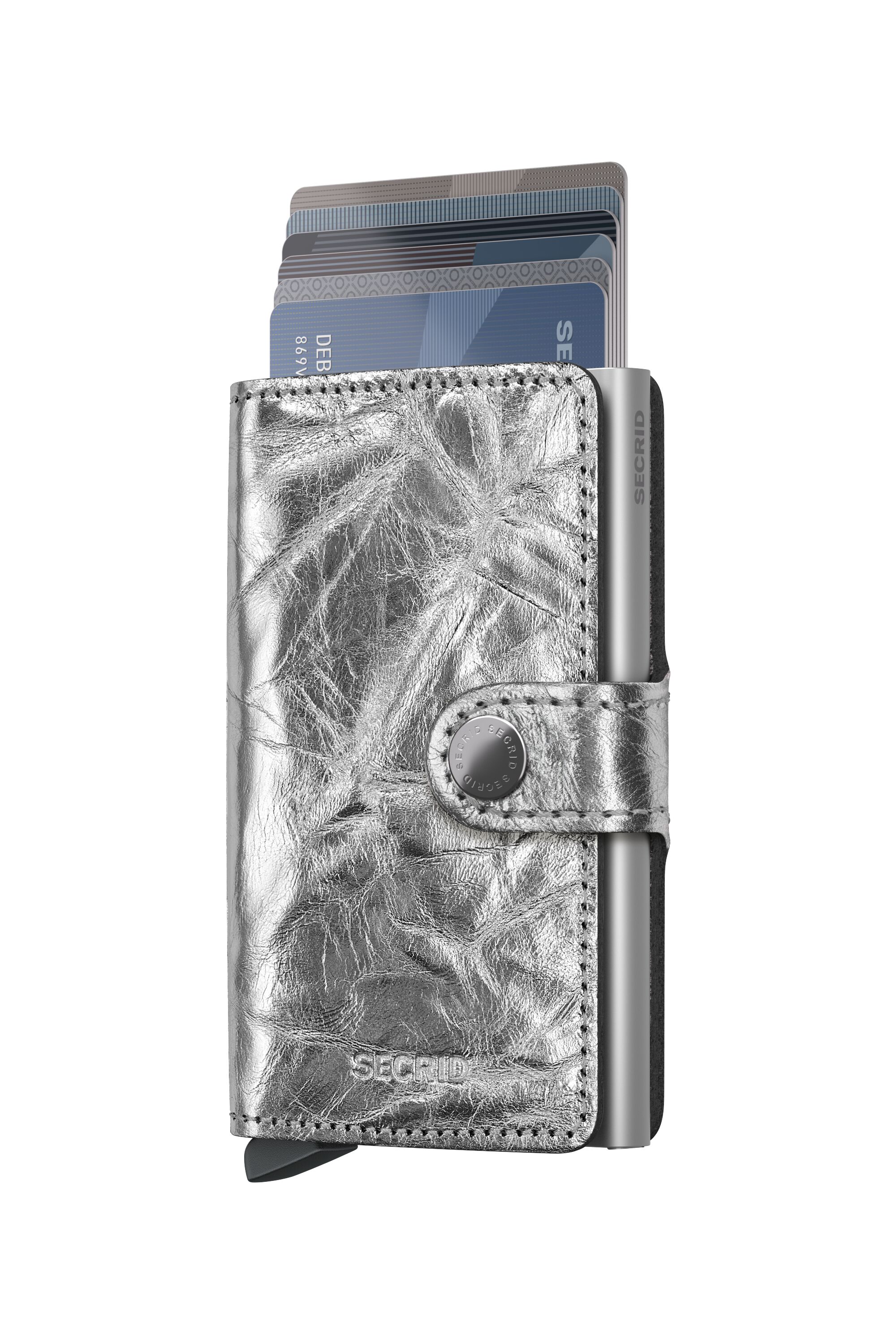 Secrid Miniwallet Crunch Silver – mit Karten