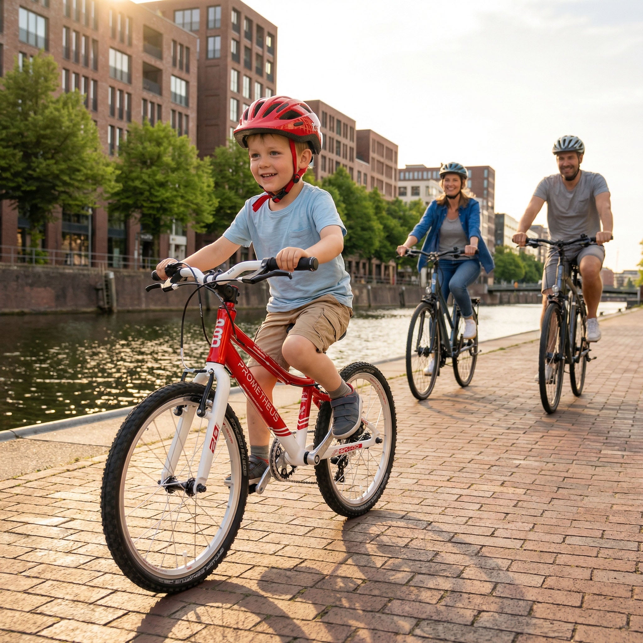 Prometheus PRO 20 Zoll Kinderfahrrad Rot/Weiß (Crimson Red) – Bild 2