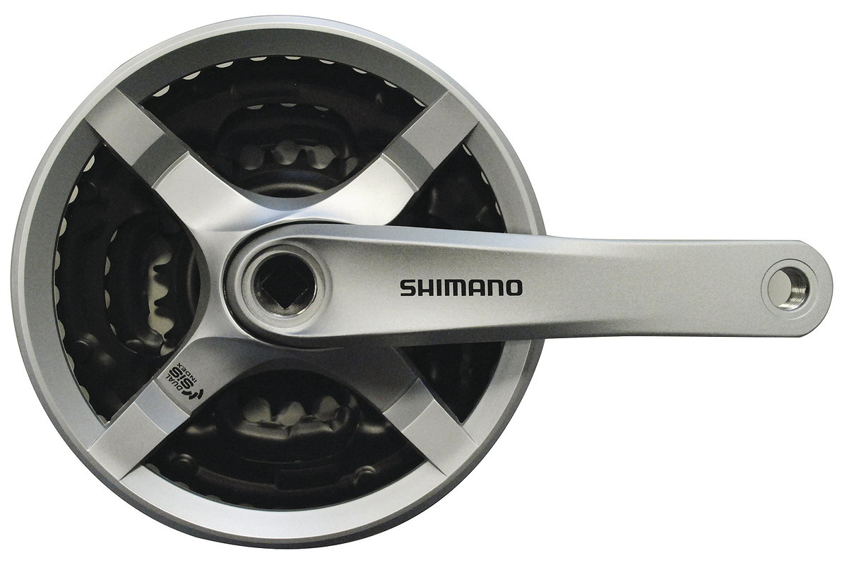Shimano Kettenradgarnitur Tourney FCTY501 4-kant 42x34x24 Zähne silber 170 mm EFCTY501C244CSB