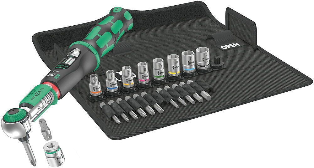 WERA Drehmoment Knarren-Set Safe-Torque A 2 Set 1 2-12 Nm