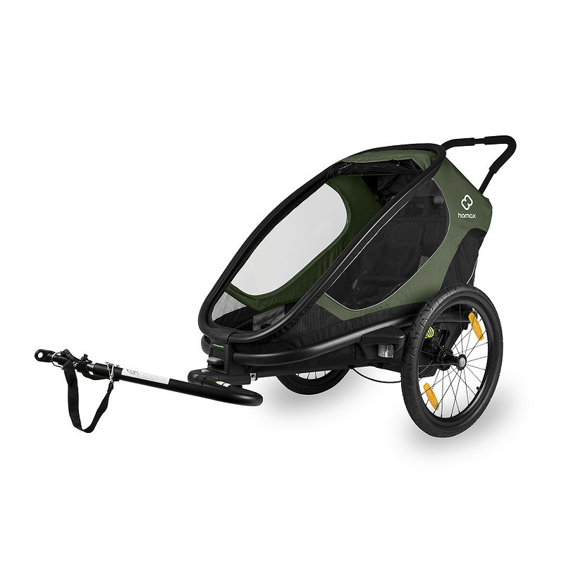 HAMAX Kinderanhaenger Outback One 1 Sitzer gruen