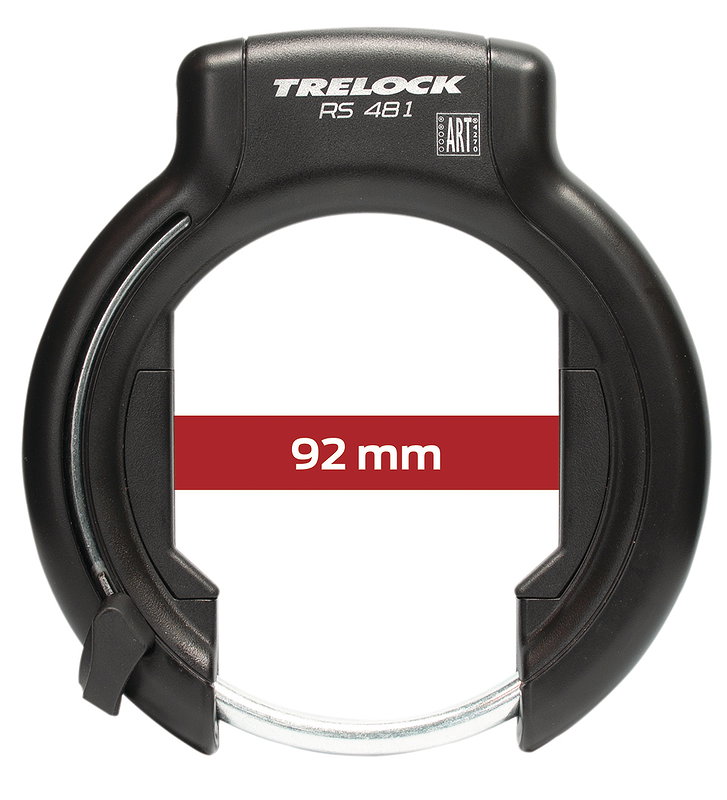 TRELOCK Rahmenschloss RS 481 P-O-C XXL NAZ 92 mm schwarz SB-Verpackung
