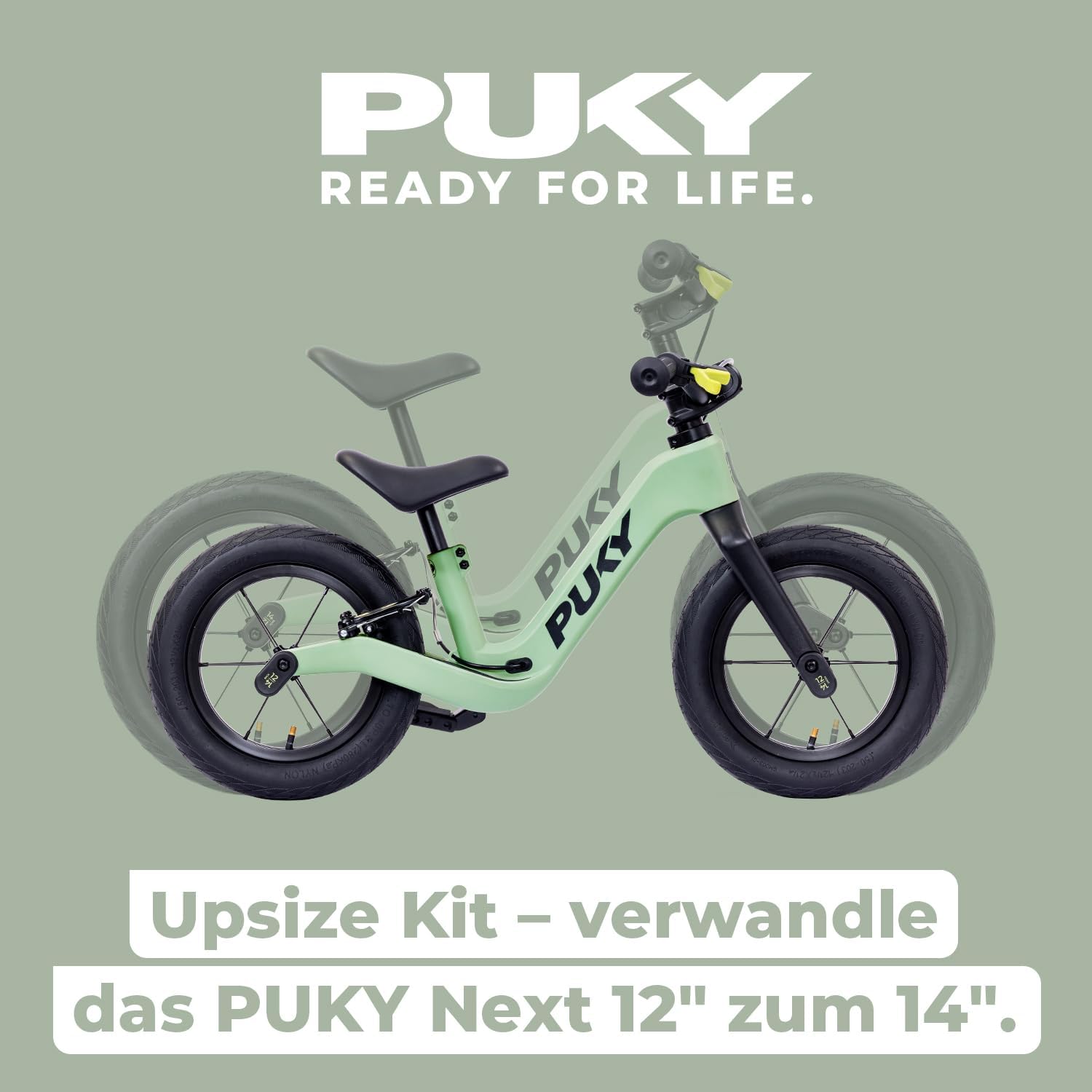 PUKY NEXT 12-14 Bundel Green/Black Laufrad 4149 2028