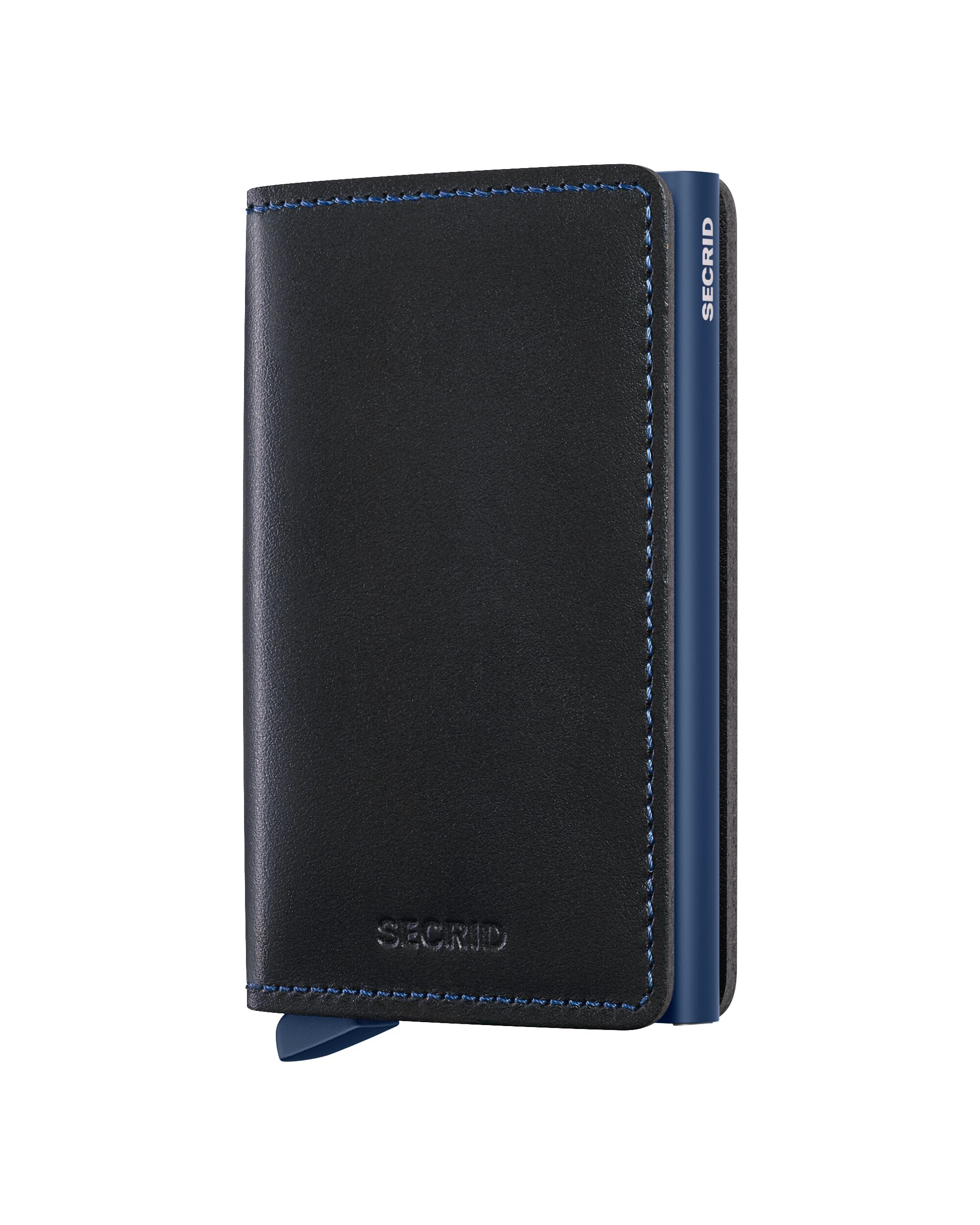 Secrid Slimwallet Original Black-Navy – Vorderansicht