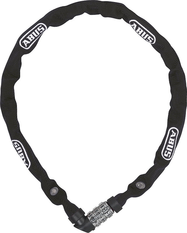 ABUS Zahlen-Kettenschloss 1200/60 web black 4 mm schwarz 60 cm