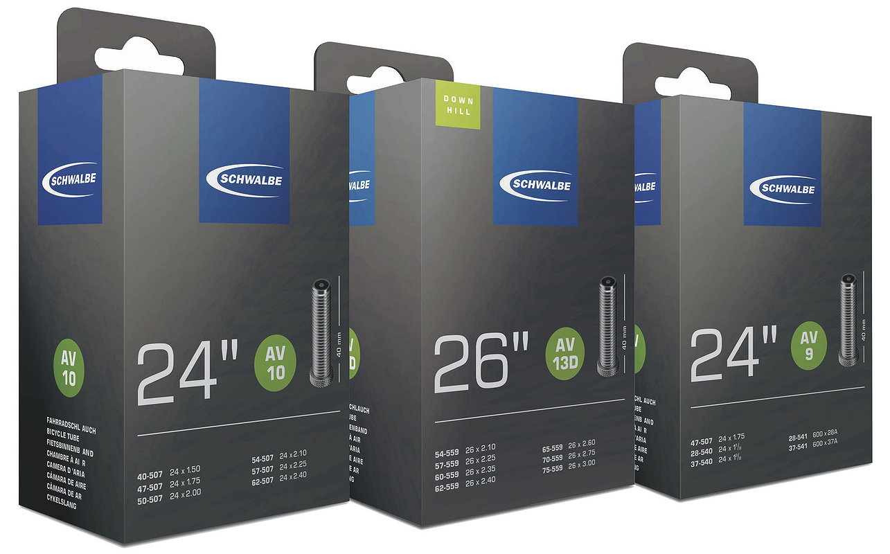 Schwalbe Fahrradschlauch AV Ventil Nr. 15 28" 40 mm 18/28-622/630