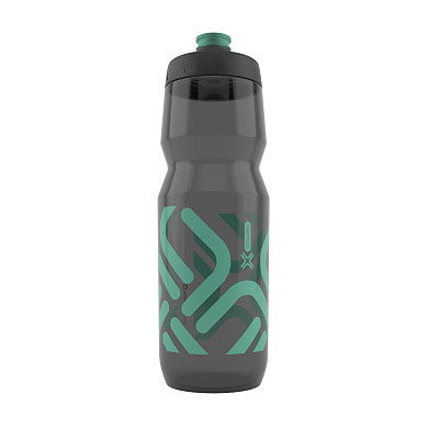 FIDLOCK Trinkflasche Fidguard antibacterial transparent schwarz/grün 0,75 L