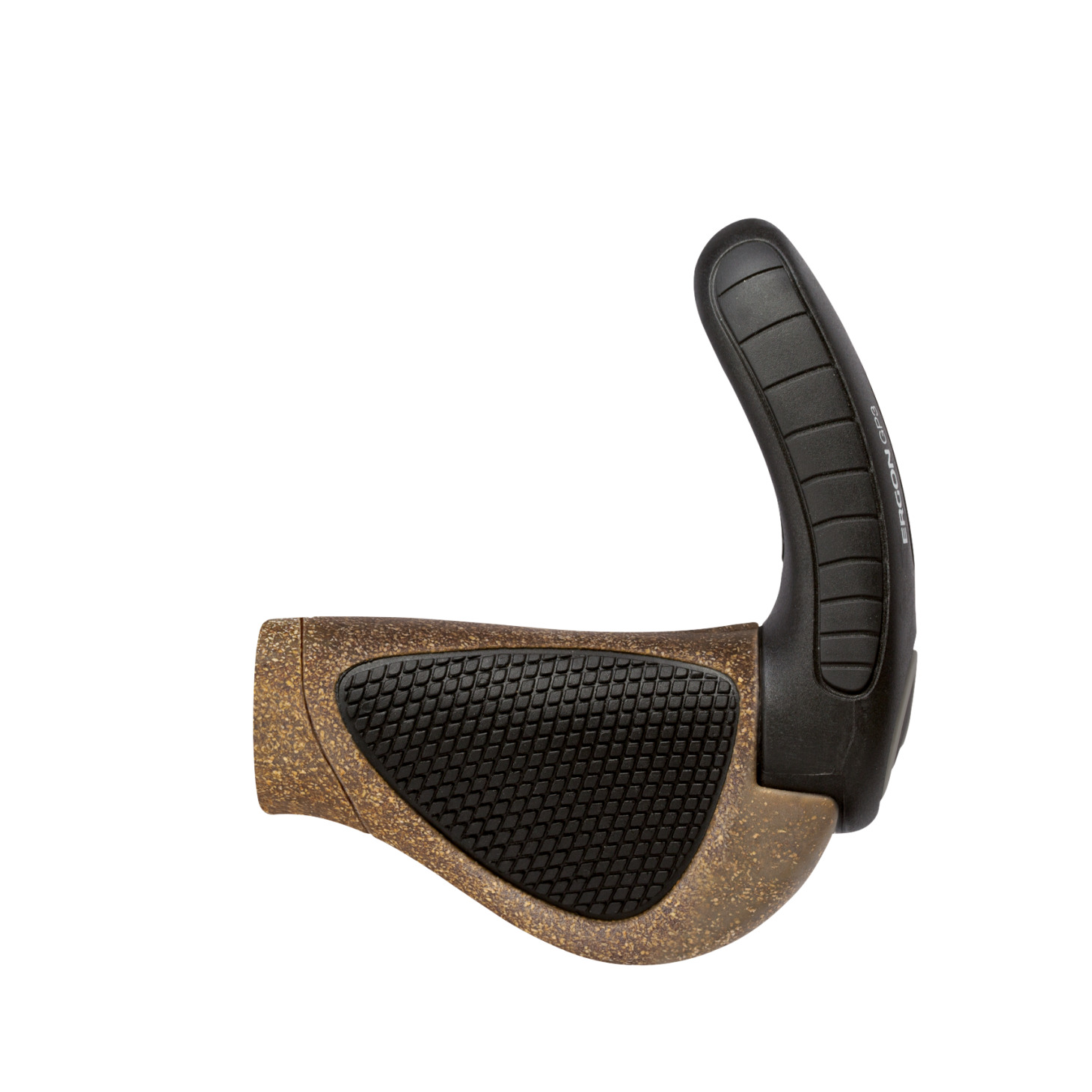 Ergon Lenkergriff GP3-L Bio Kork mit Bar Ends kork/schwarz lang/kurz (Nexus/Rohloff)