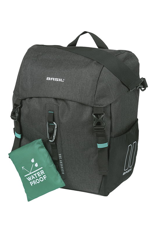 Basil Einzeltasche Discovery 350D schwarz melee