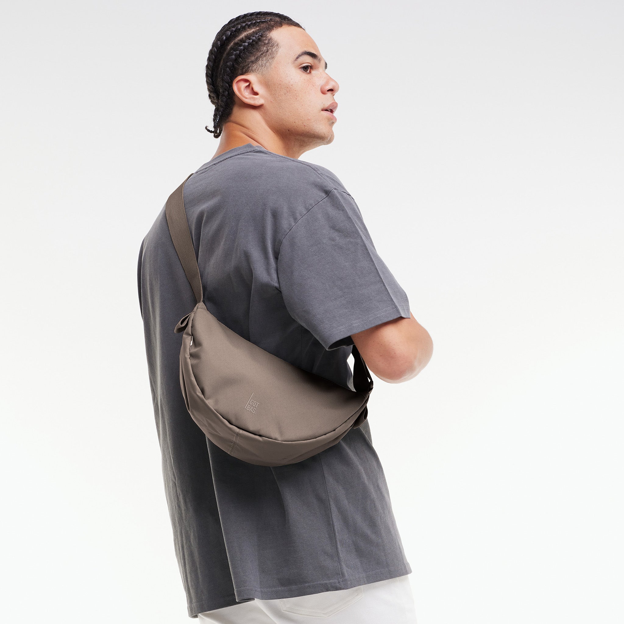 GOT BAG Moon Bag Small Monochrome Oyster