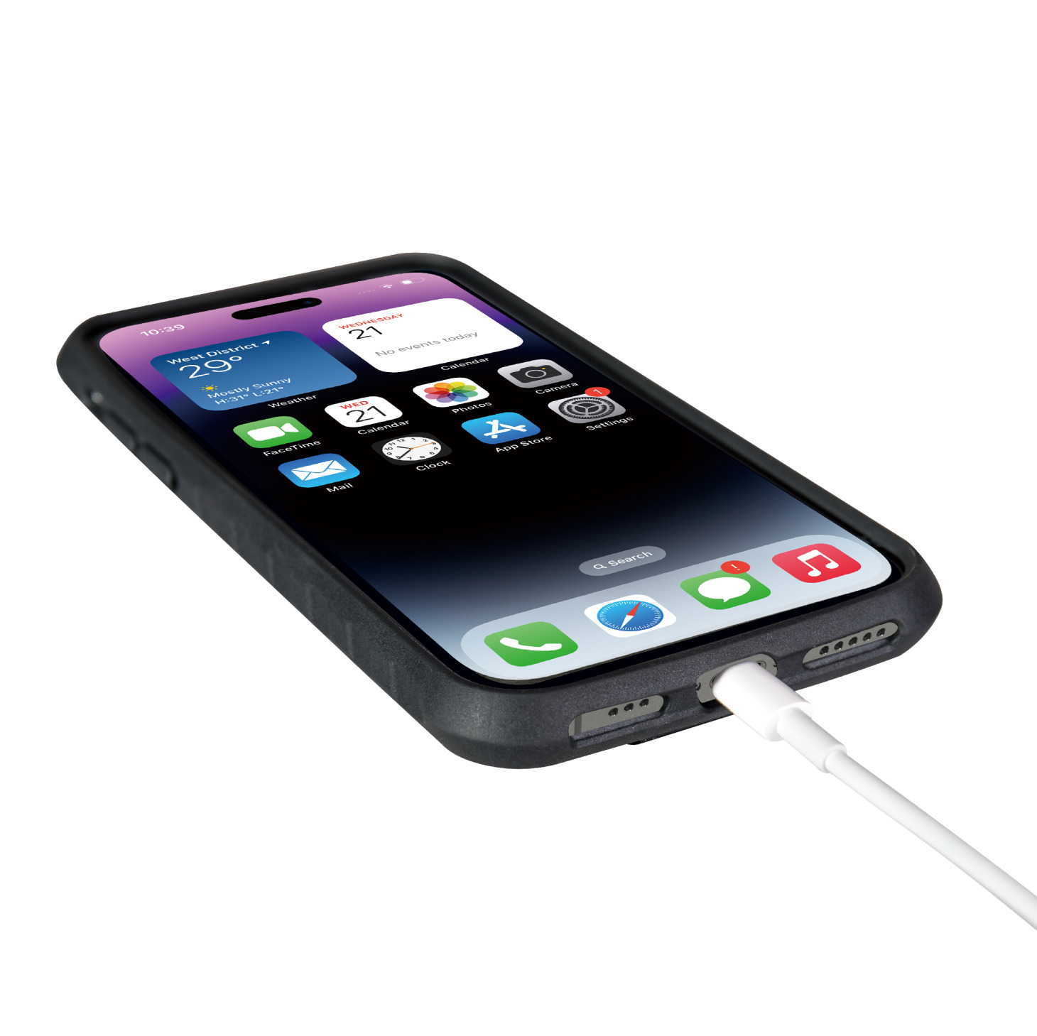 Topeak RideCase für iPhone 14 Pro, Black/Gray + Halter