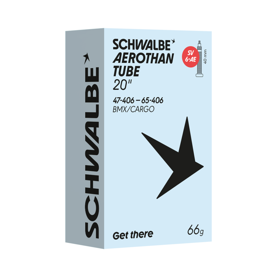 Schwalbe Fahrradschlauch Aerothan 20" SV6 AE 40 mm 47/65-406