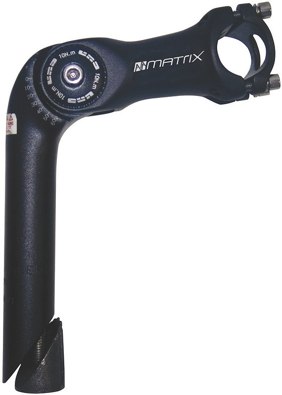 MATRIX Vorbau ST5 Alu 100 mm schwarz-matt 31,8mm 25,4 mm 0- +60°