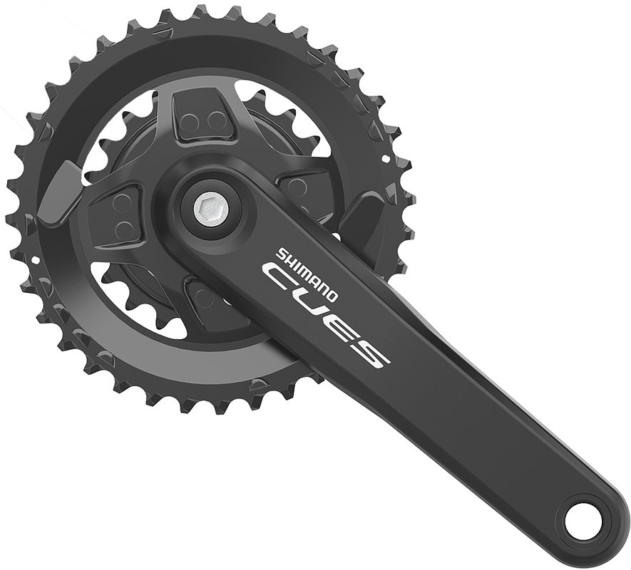 Shimano Kettenradgarnitur Cues FCU40002 4-kant 36x22 Zähne schwarz 175 mm EFCU40002E62X