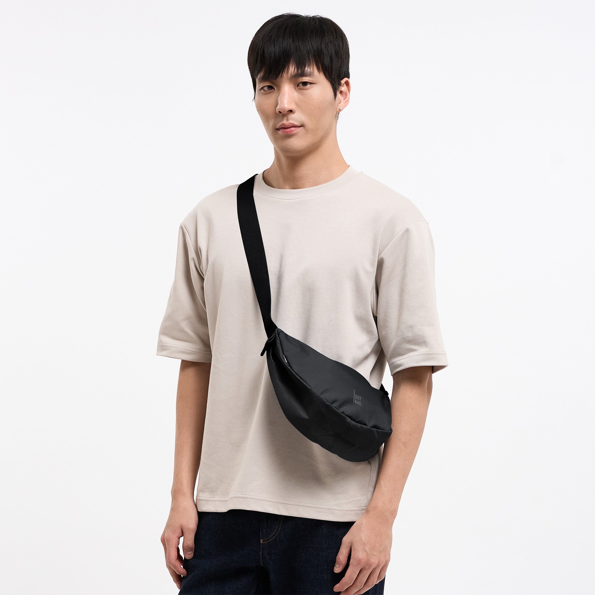 GOT BAG Moon Bag Small Monochrome Black