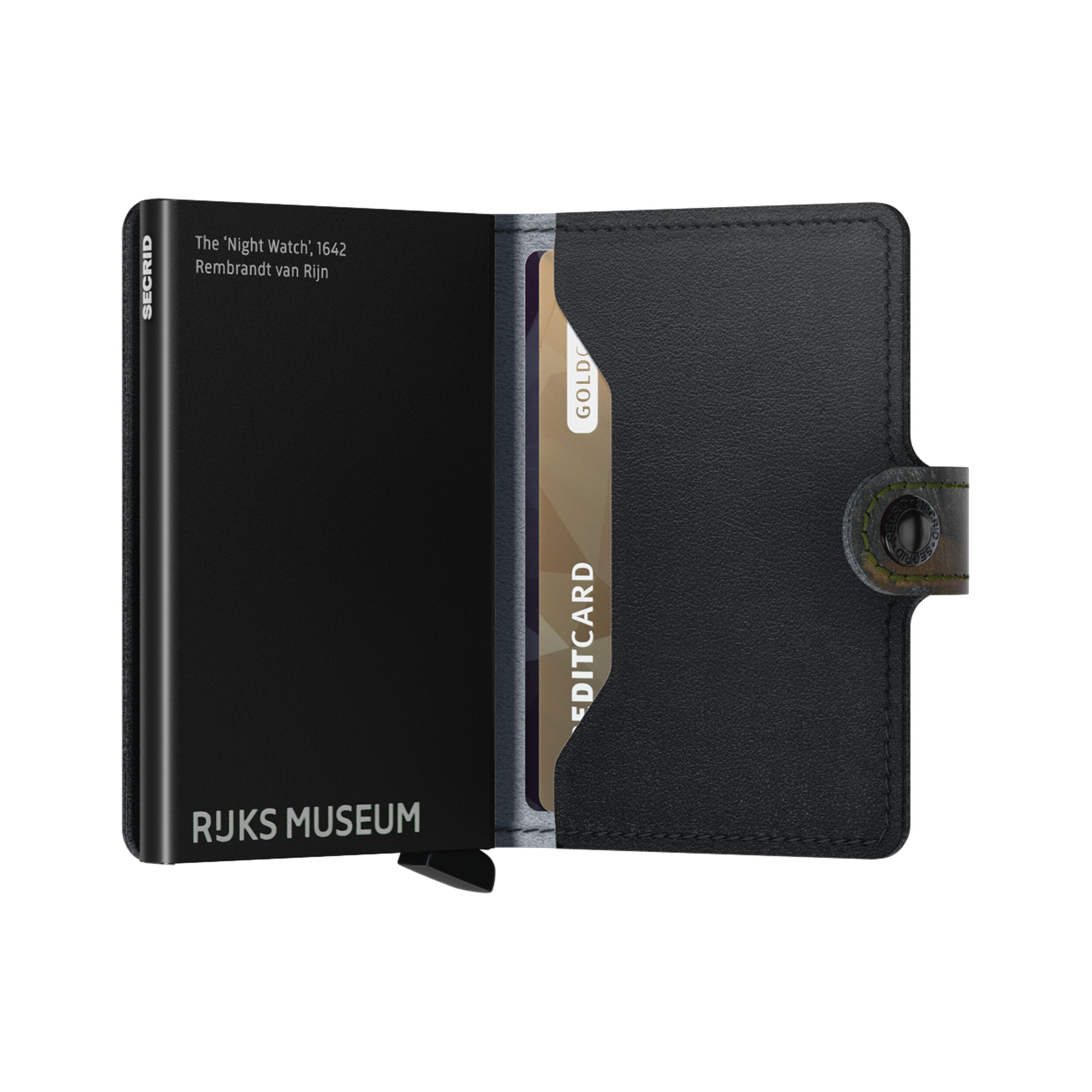Secrid Miniwallet Art Night Watch – Schrägansicht