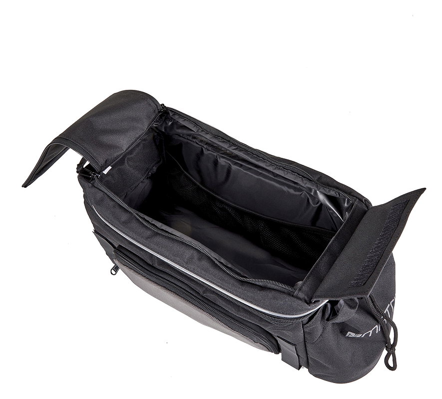 MATRIX Gepäckträgertasche schwarz/silber
