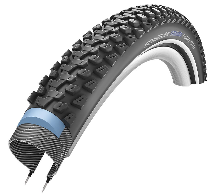 Schwalbe Fahrradreifen Marathon Plus MTB HS 468 schwarz Reflex 57-559 26x2,25 11101212