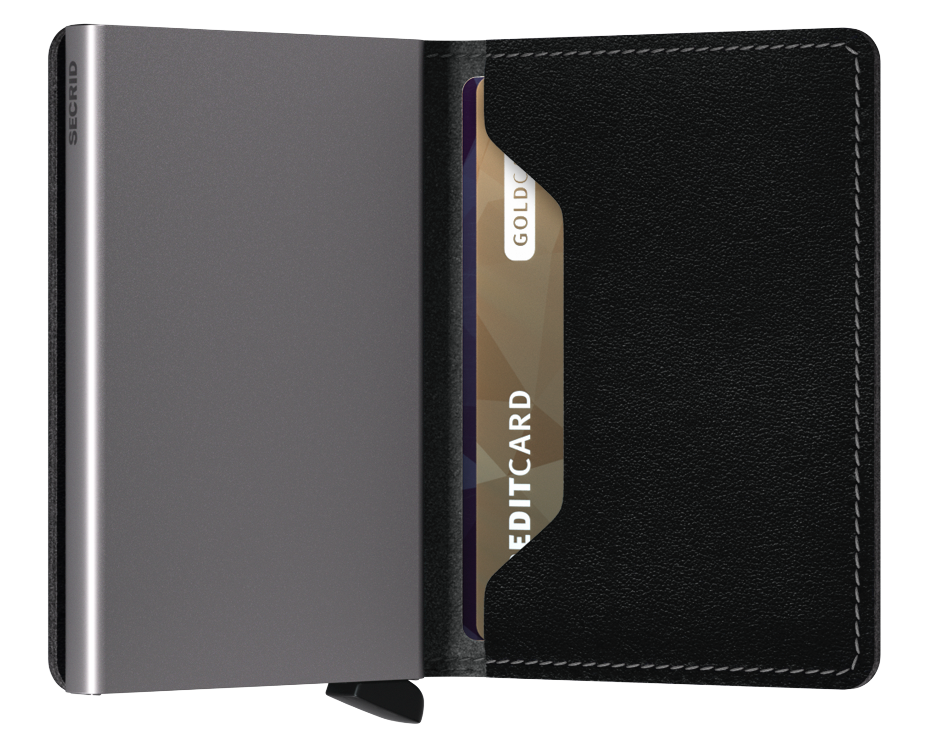Secrid Slimwallet Original Black – geöffnet