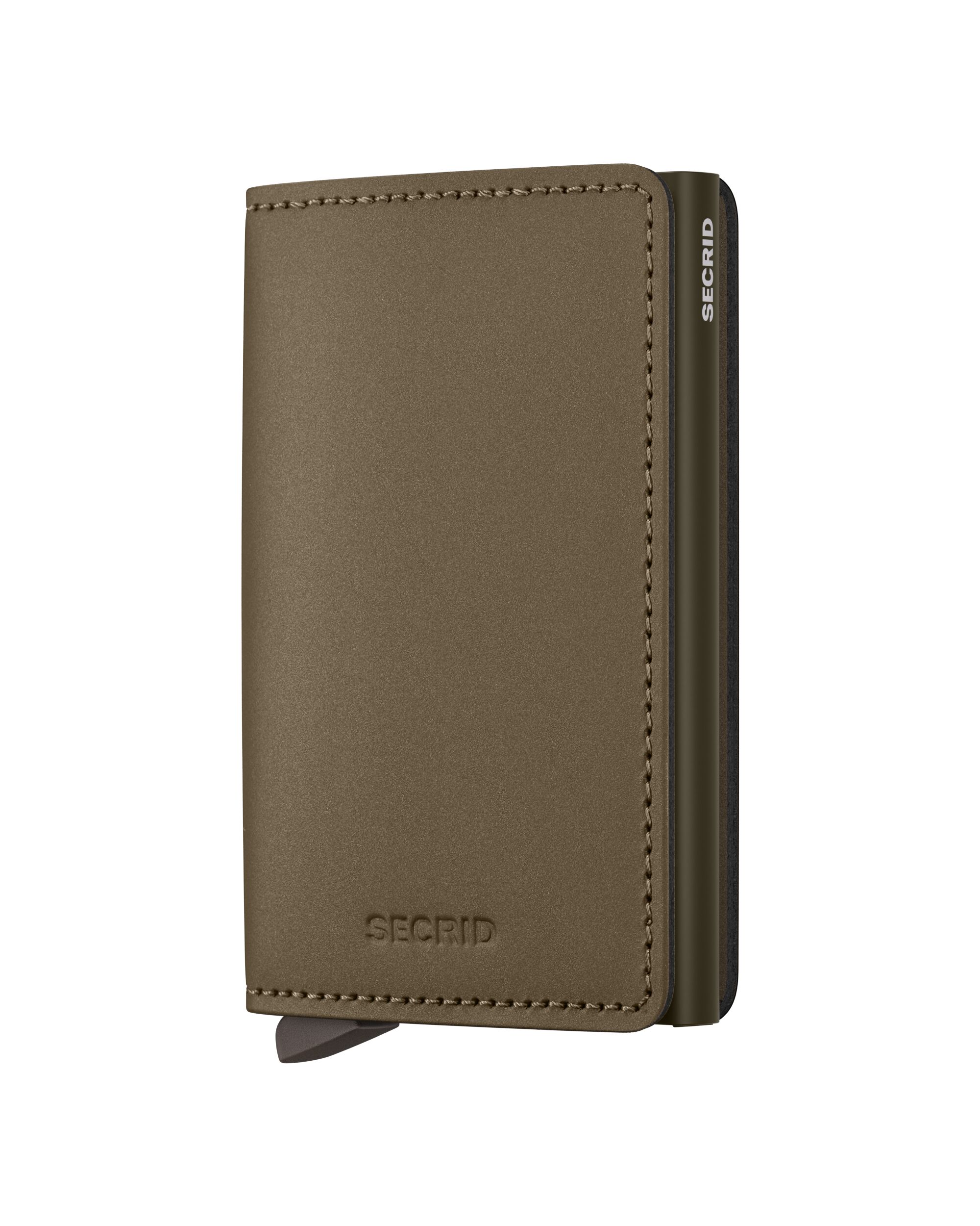 Secrid Slimwallet Matte Satin Bronze – Vorderansicht
