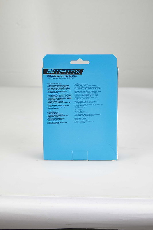 MATRIX LED Akkuleuchten Set 100 LUX BLS 1001 schwarz