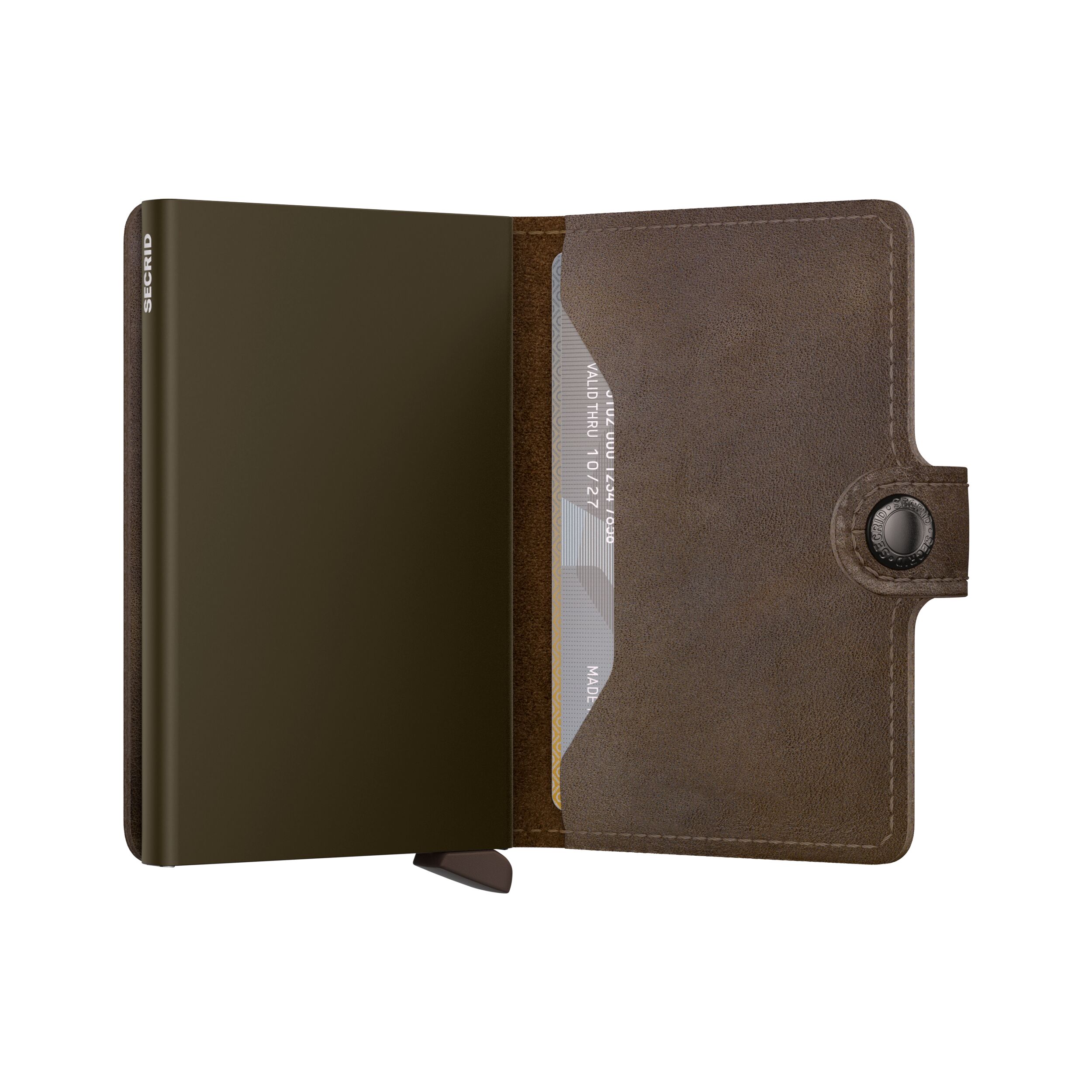Secrid Miniwallet Vintage Oak – Schrägansicht