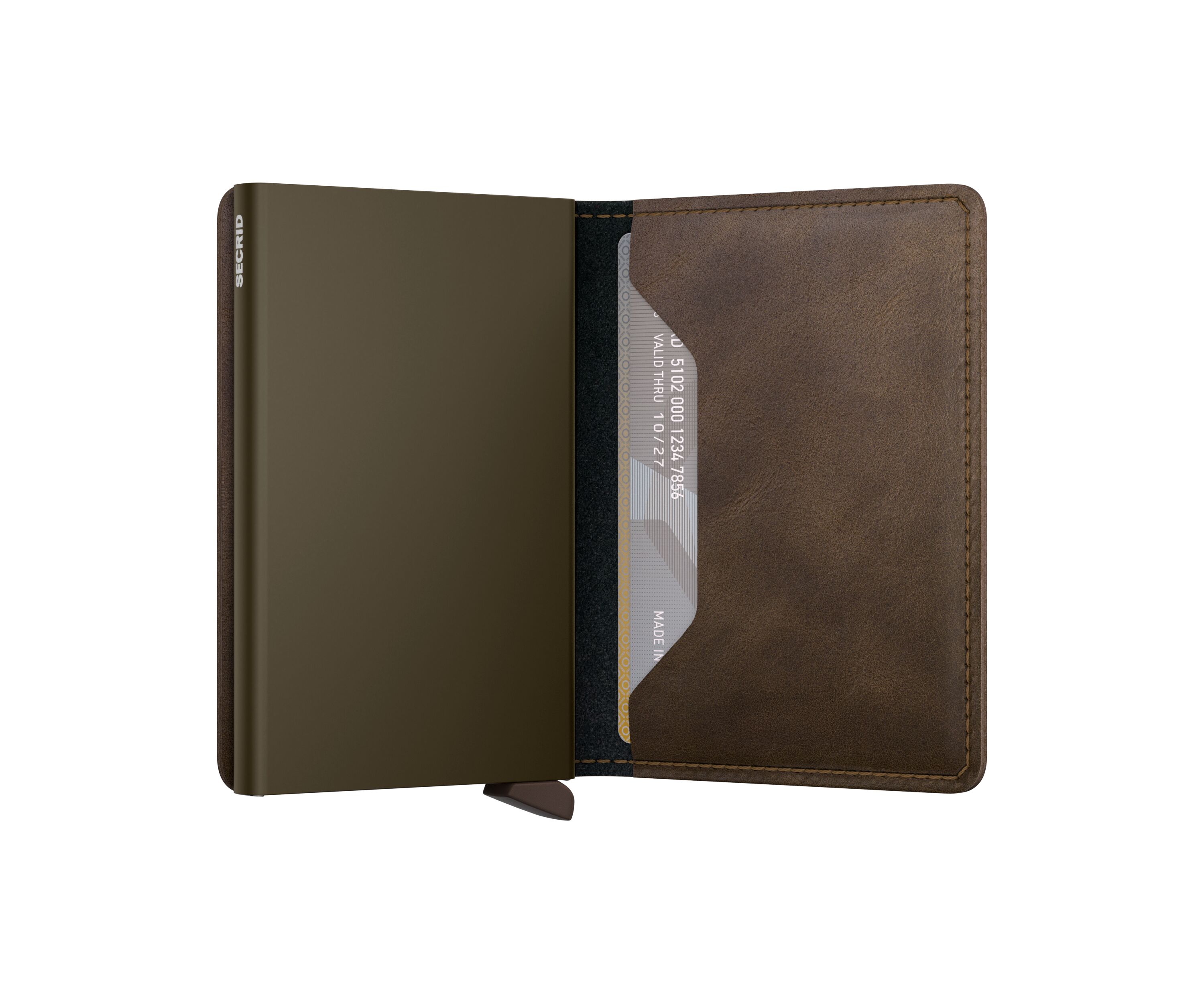 Secrid Slimwallet Vintage Oak – Schrägansicht
