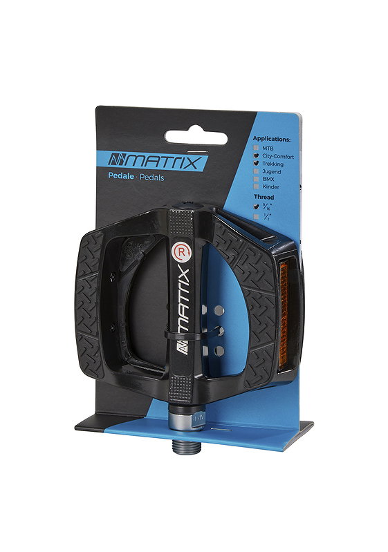 MATRIX Trekking-/Comfort-/City Pedal PE79 schwarz EVP