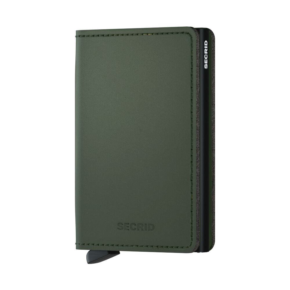 Secrid Slimwallet Matte Green-Black – Vorderansicht
