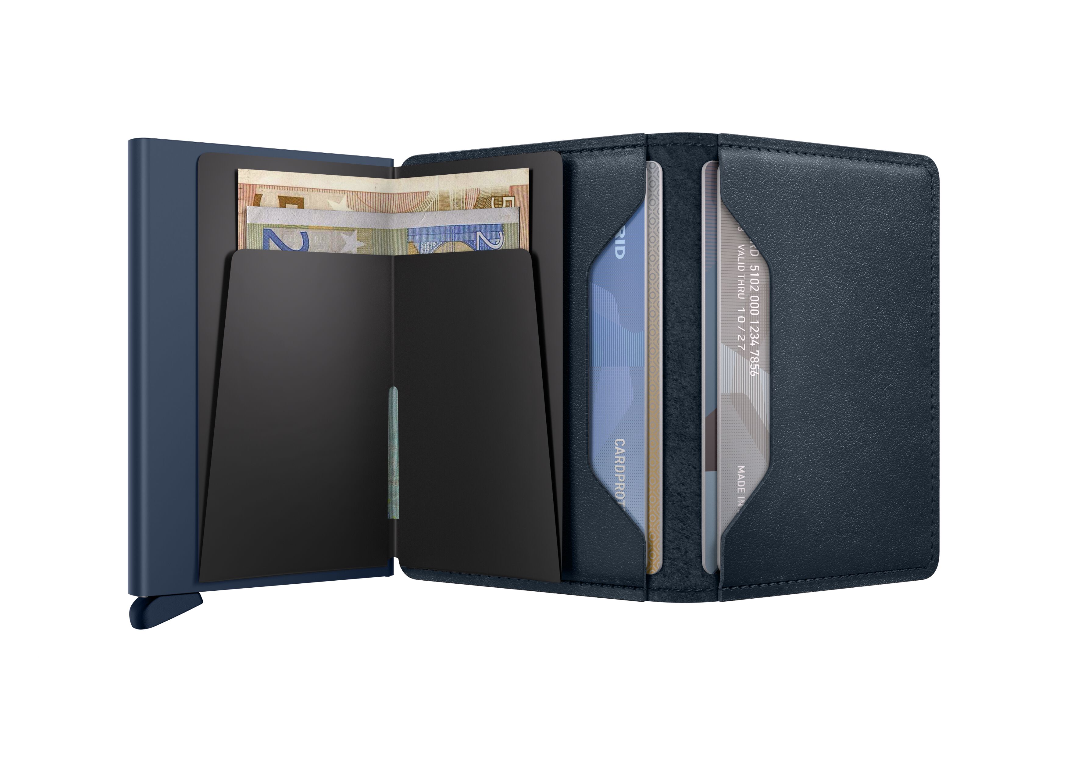 Secrid Slimwallet Original Navy-Navy – geöffnet