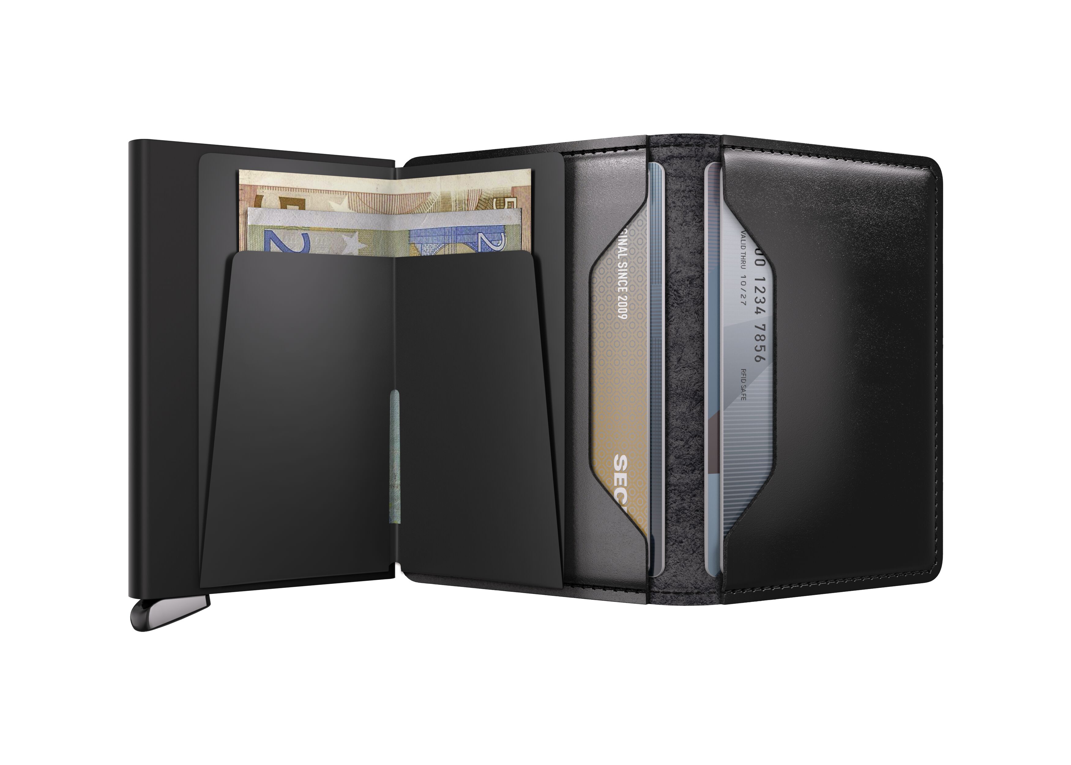 Secrid Slimwallet Dusk Black+ – geöffnet