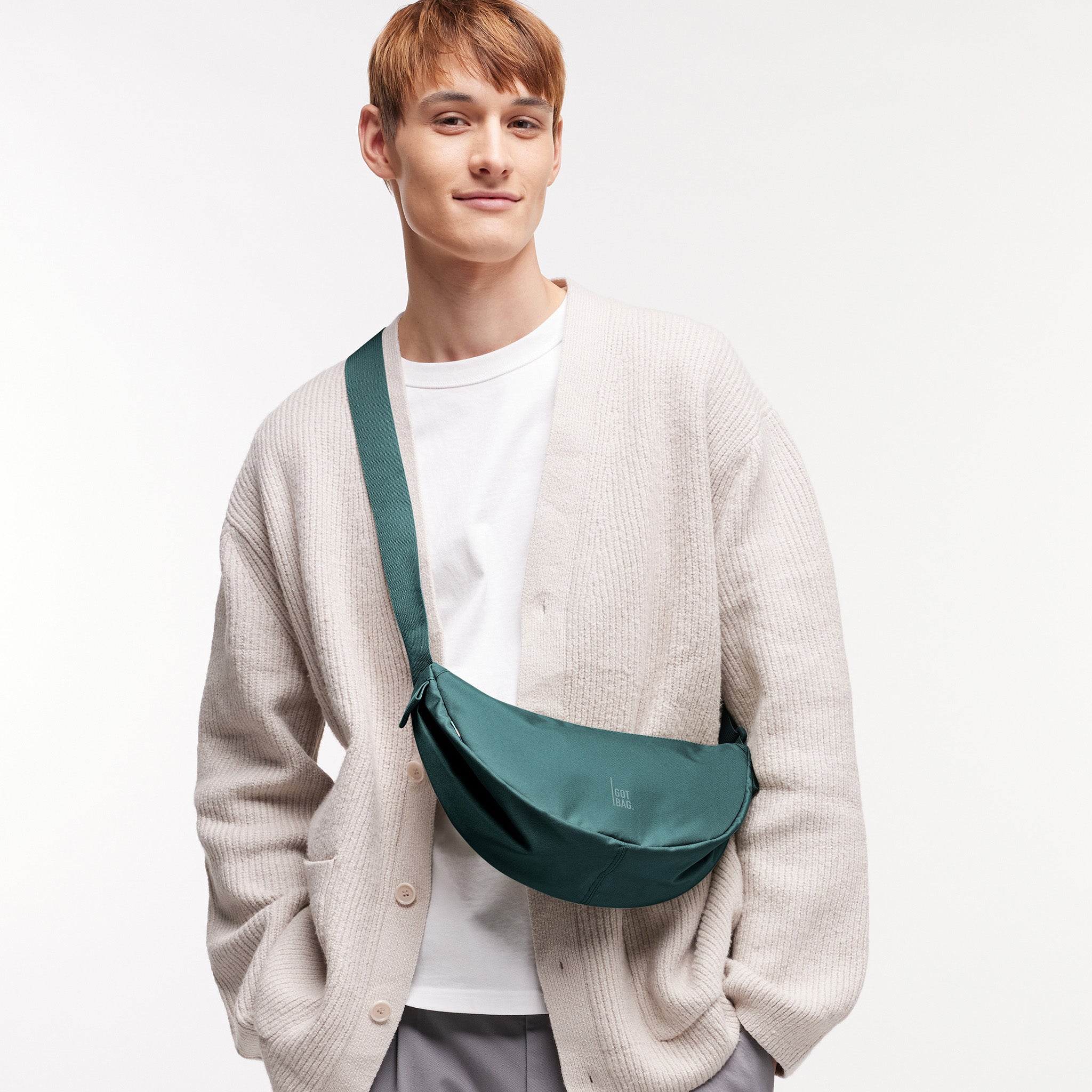 GOT BAG Moon Bag Small Monochrome Sea Teal