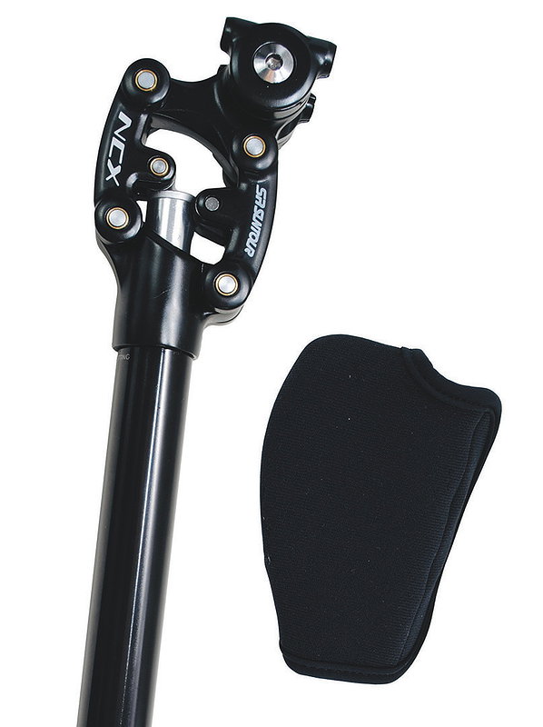 Suntour Federsattelstütze Parallelogramm SP12-NCX ca. 90-120 kg (hart) 27,2 mm schwarz 400 mm