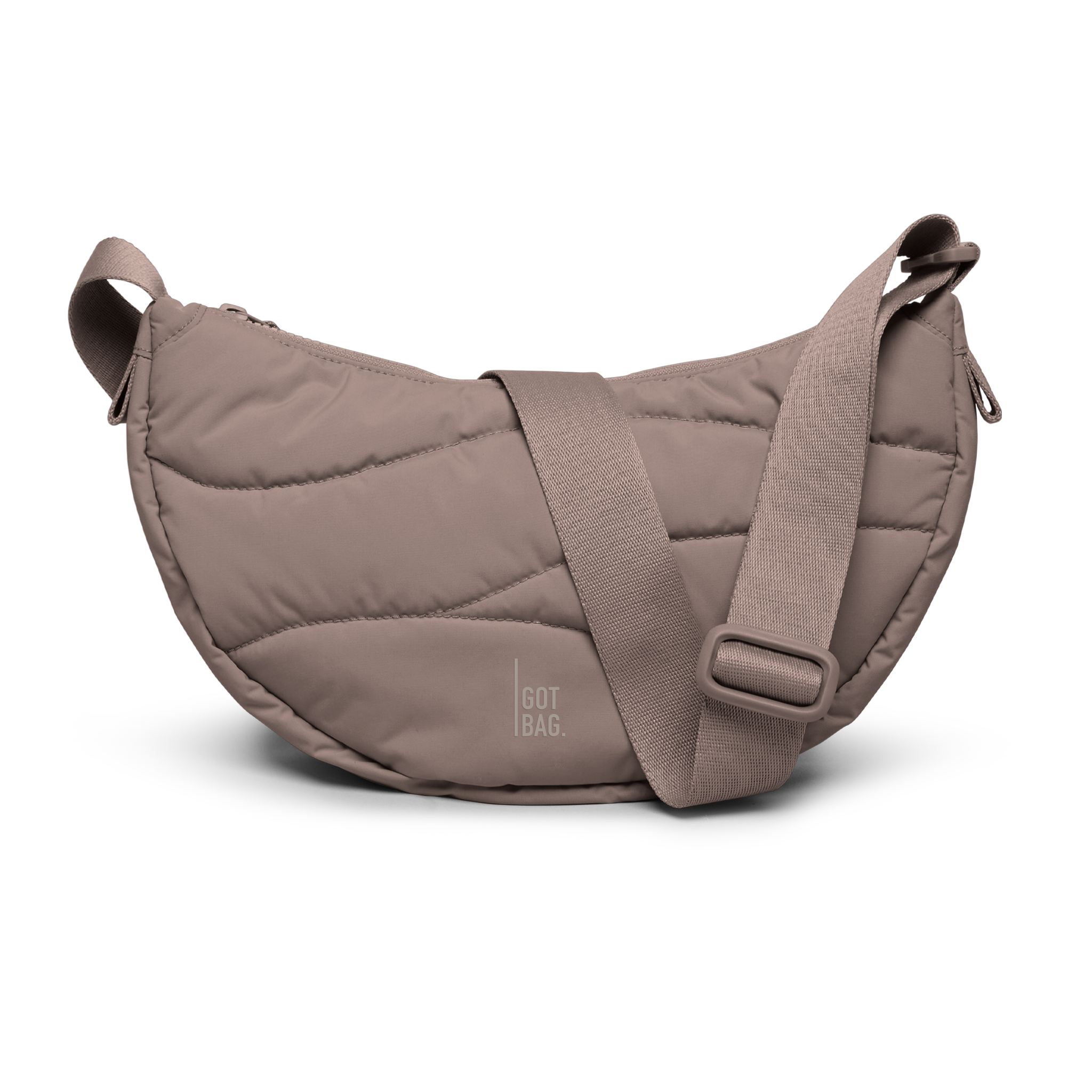 GOT BAG Wavy Puffer Moon Bag Oyster