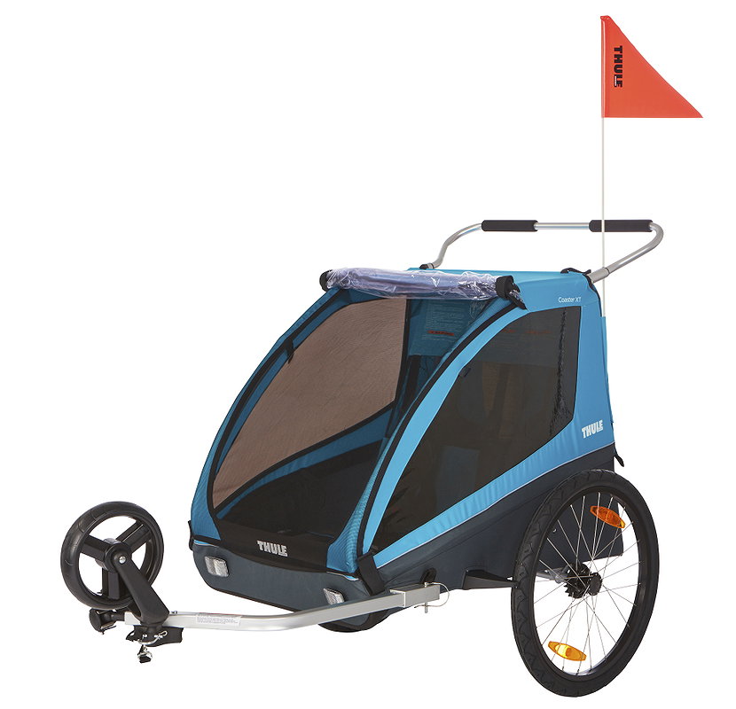 Thule Kinderanhaenger Coaster XT 2 Sitzer blau