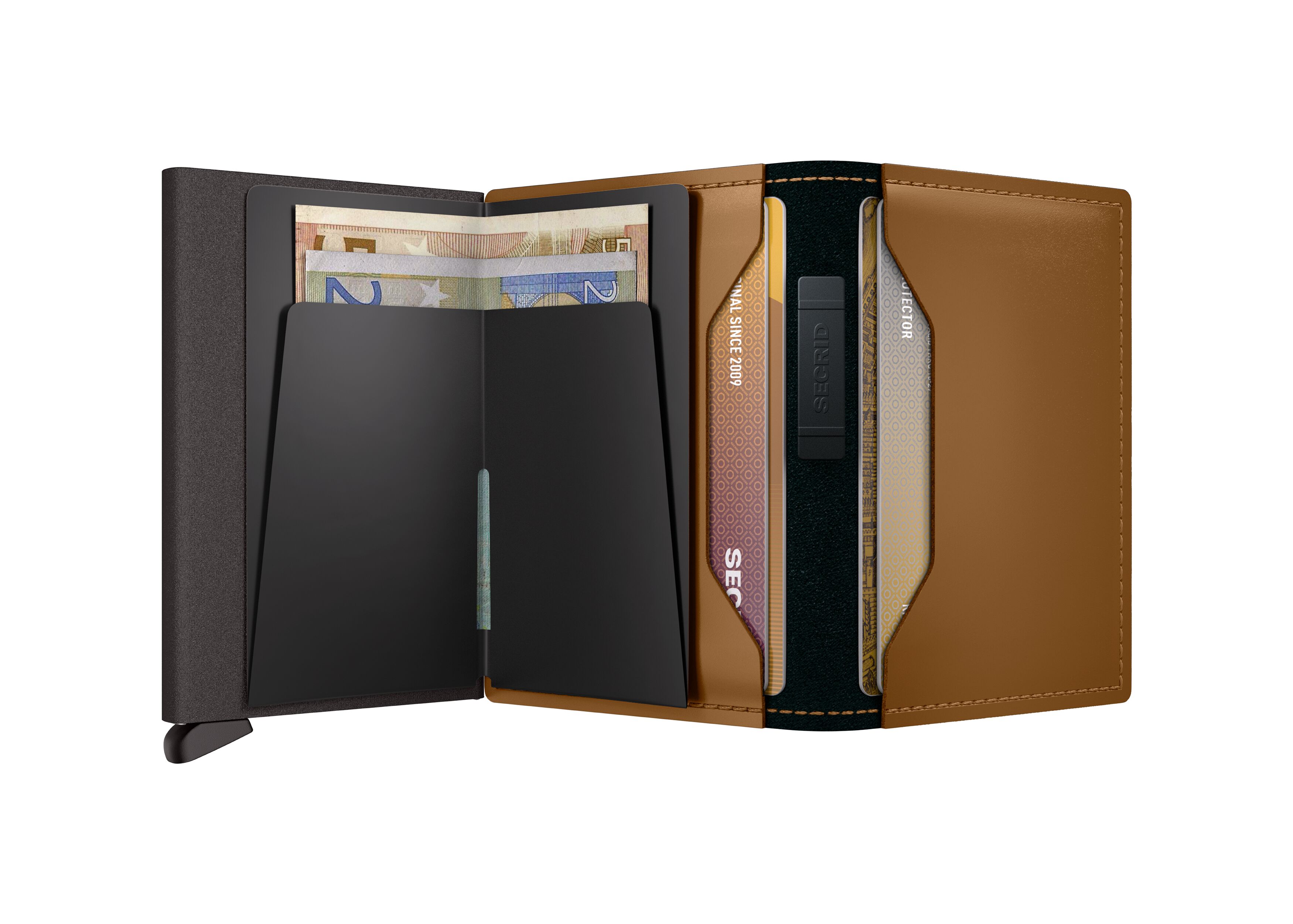 Secrid Bandwallet Matte Toffee – geöffnet