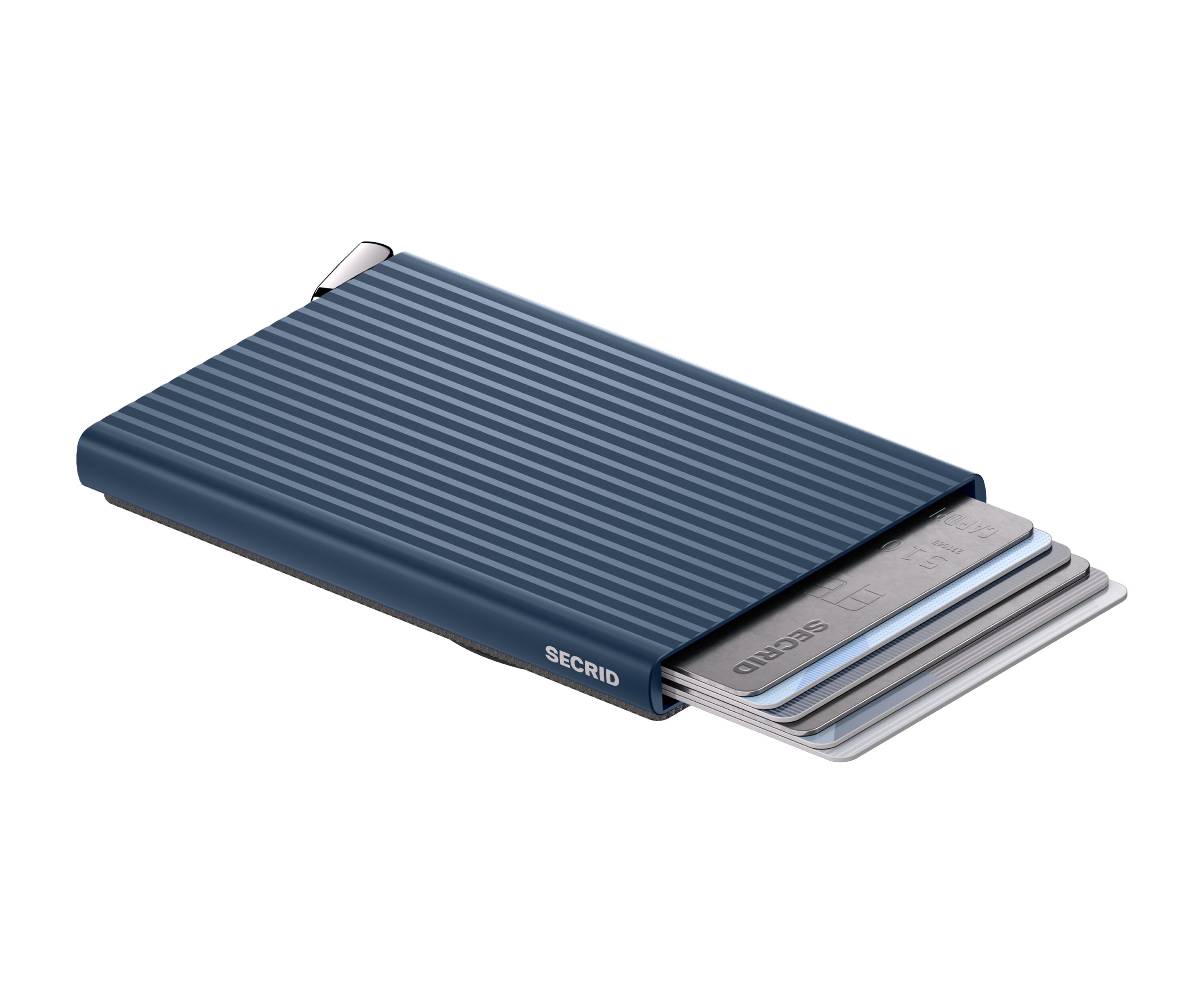 Secrid Cardprotector Fluted for Magsafe Navy+ – flach liegend