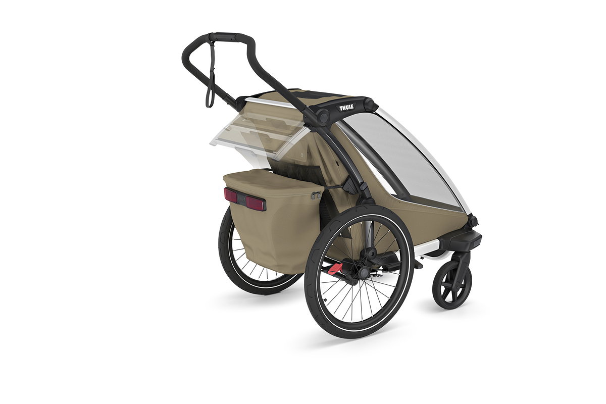 Thule Kinderanhaenger Chariot Cross 2 1 Sitzer Faded Khaki