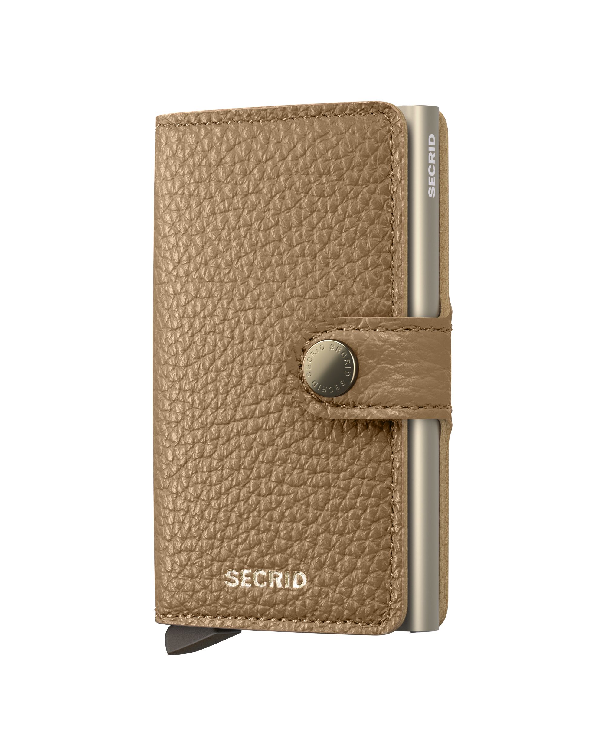 Secrid Miniwallet Pebble Cappuccino – Vorderansicht