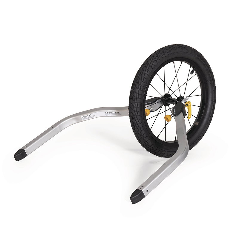 Burley Jogging Option Double fuer zweisitzige Anhaenger silber